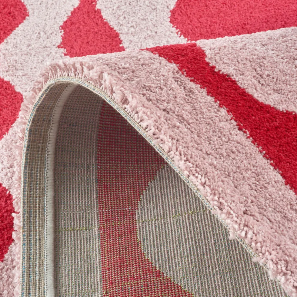 GROOVE Tapis vintage à motif festonné