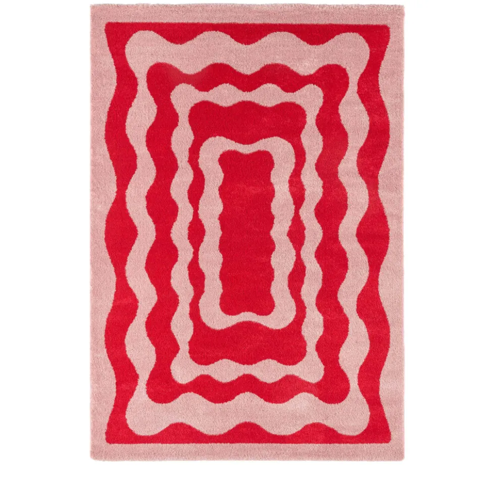 GROOVE Tapis vintage à motif festonné