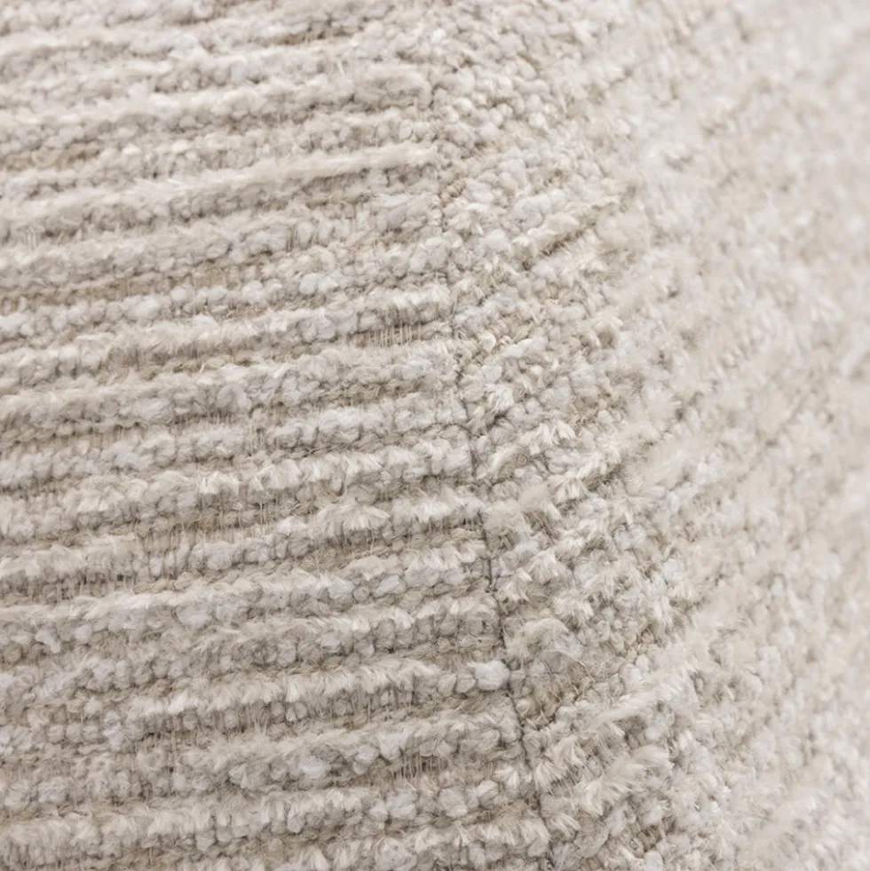 GROOVY Fauteuil pivotant en tissu chenille côtelé