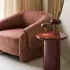 HAMILTONY Fauteuil lounge en tissu chiné