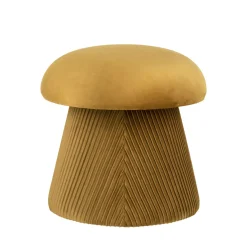 HAMPTON Pouf champignon en velours ø39cm