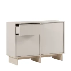 HARRIET Buffet 2 portes 1 tiroir en bois et métal L120cm