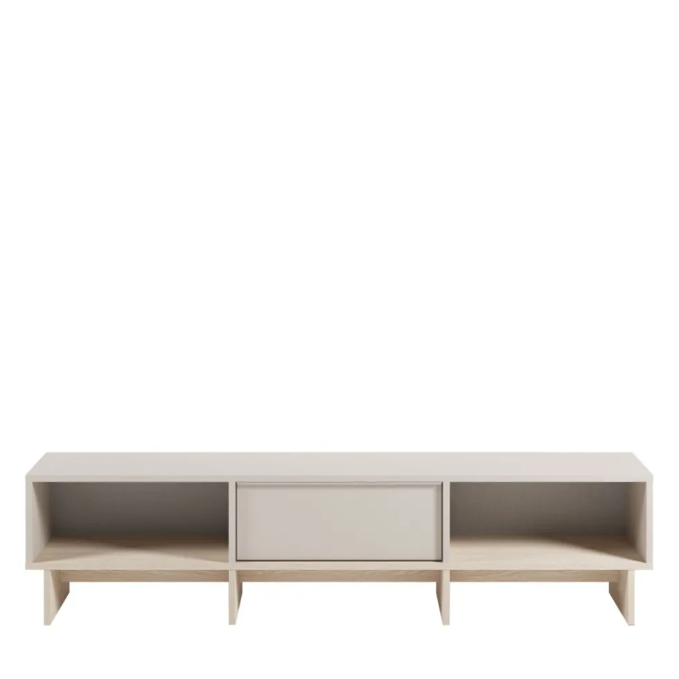 HARRIET Meuble TV 1 porte en bois et métal L170cm