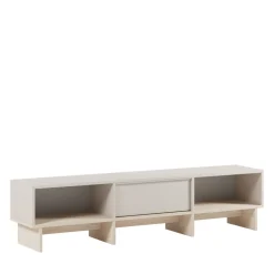 HARRIET Meuble TV 1 porte en bois et métal L170cm