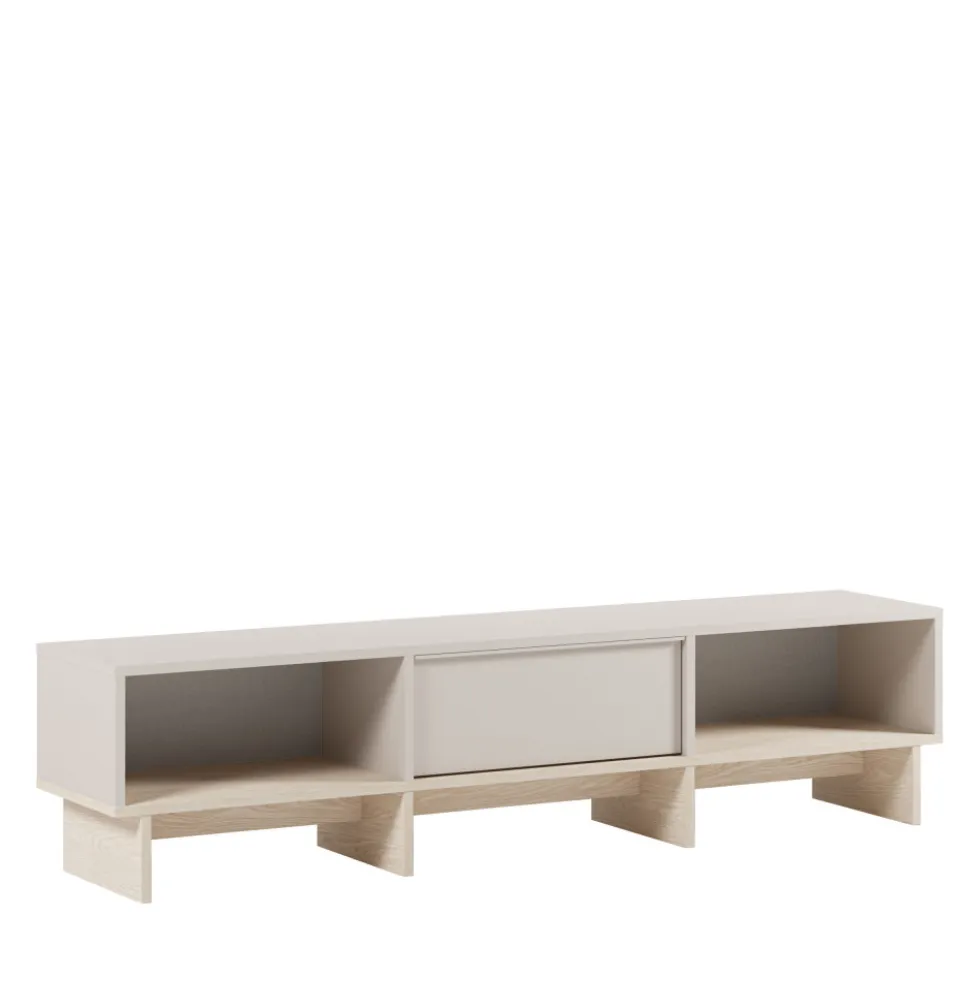 HARRIET Meuble TV 1 porte en bois et métal L170cm