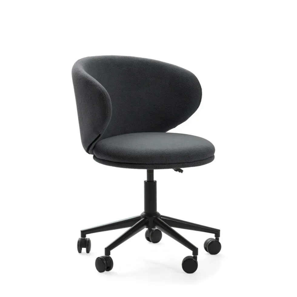 HAVEL Chaise de bureau en tissu et métal