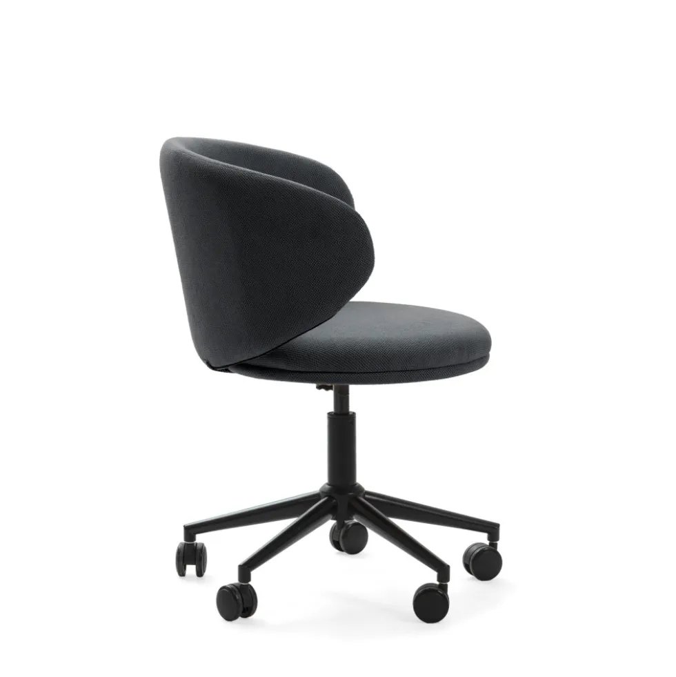 HAVEL Chaise de bureau en tissu et métal