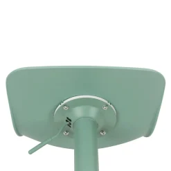 HERIBO Lot de 2 chaises de bar réglables en plastique et métal H58-79cm