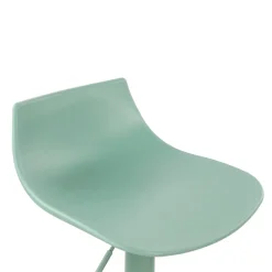 HERIBO Lot de 2 chaises de bar réglables en plastique et métal H58-79cm