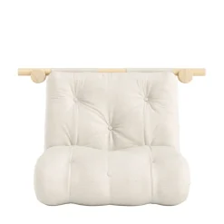 HOOKED Fauteuil convertible en lin et bois avec accroches murales