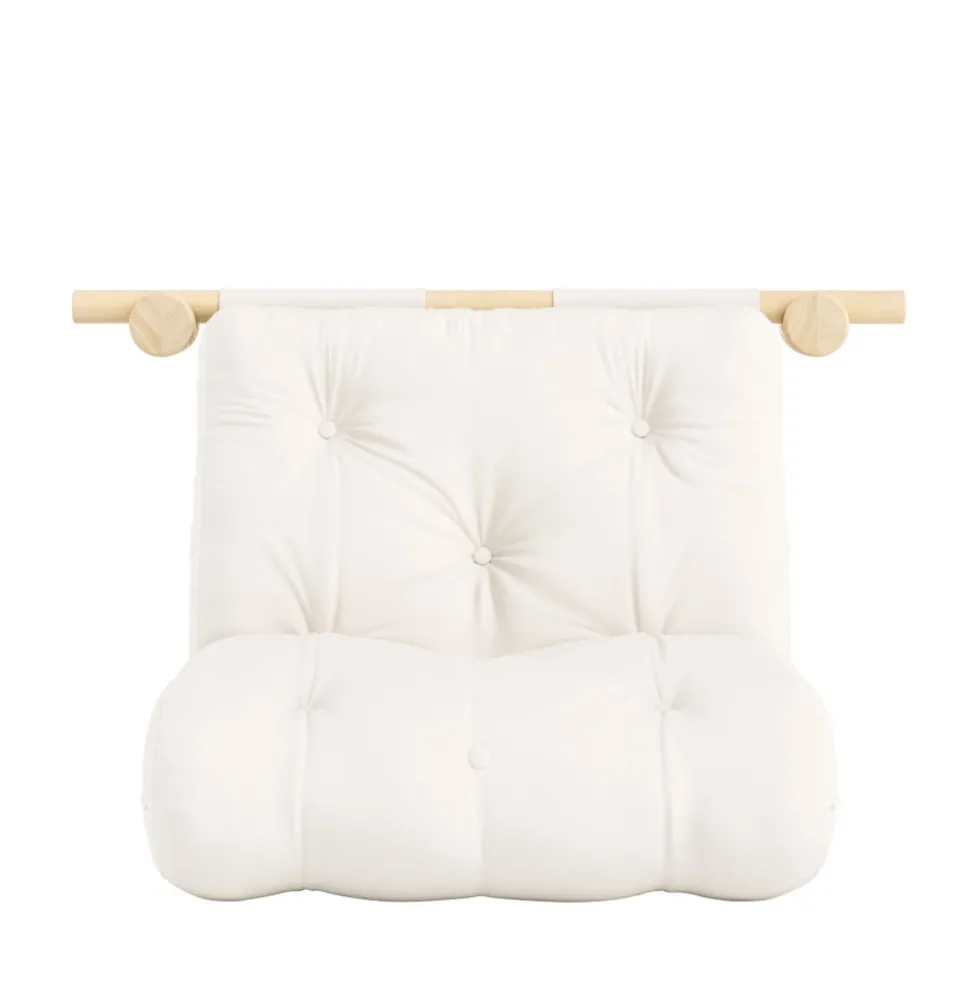 HOOKED Fauteuil convertible en tissu et bois avec accroches murales