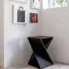 IKEM Table d'appoint carrée en bois 41x41cm