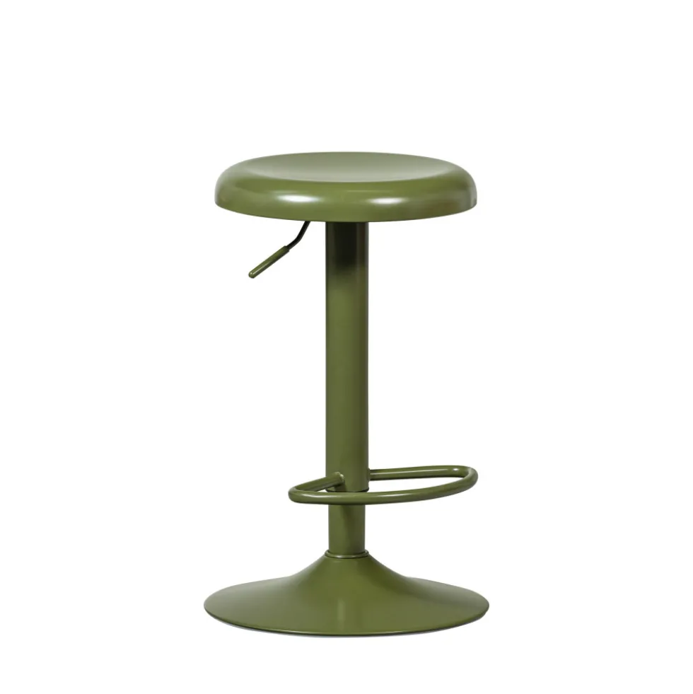 ISAAC Tabouret de bar réglable en métal H61-81cm
