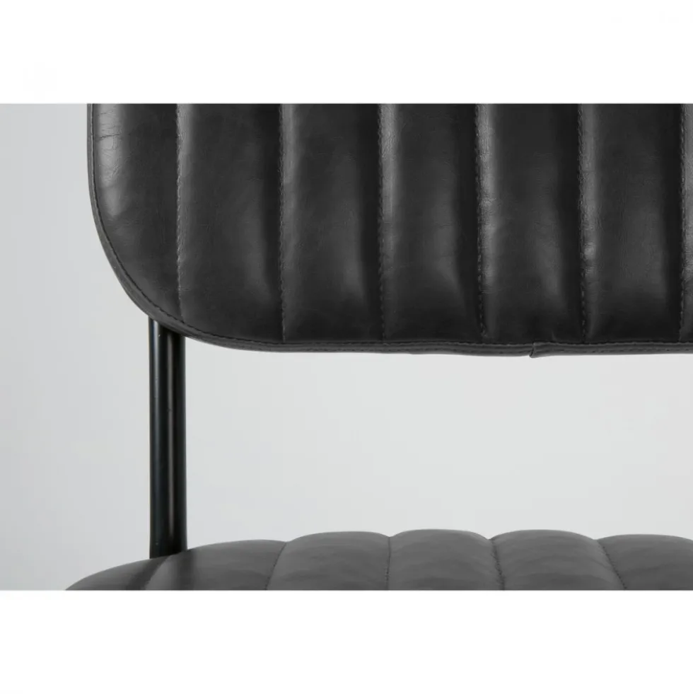 JAKE WORN Chaise rétro capitonnée