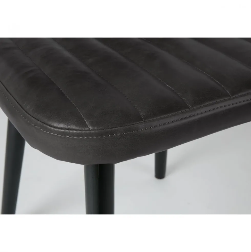 JAKE WORN Chaise rétro capitonnée