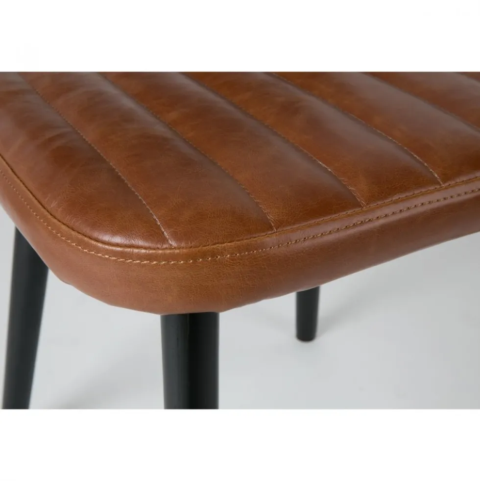 JAKE WORN Chaise rétro capitonnée
