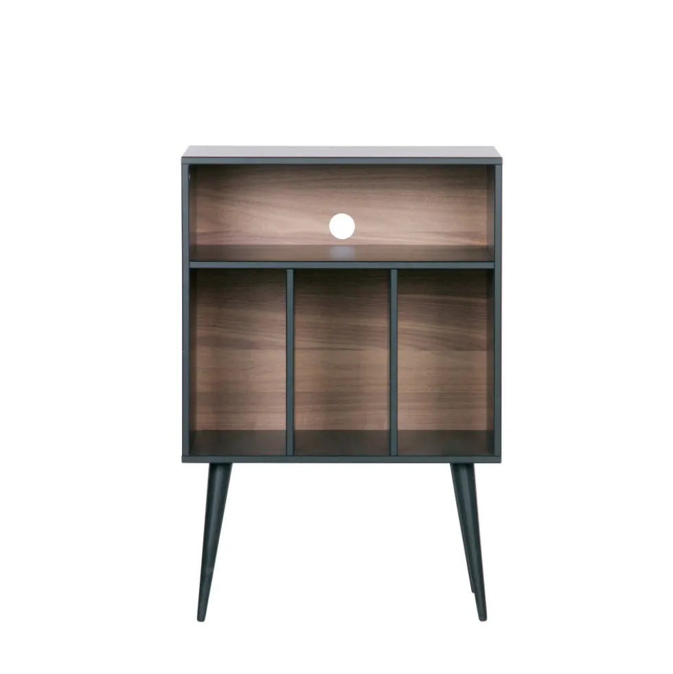 JAMES Meuble de rangement disques vinyles en bois
