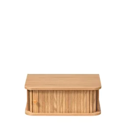 JENA Table de chevet suspendue 1 porte coulissante en bois