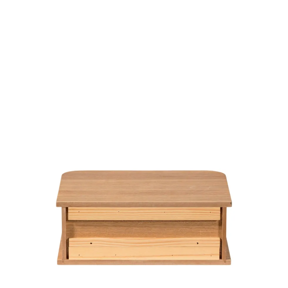 JENA Table de chevet suspendue 1 porte coulissante en bois