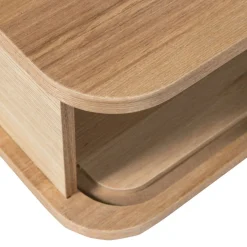JENA Table de chevet suspendue 1 porte coulissante en bois