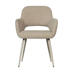 JENNY Lot de 2 fauteuils de table en tissu