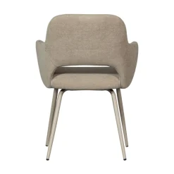 JENNY Lot de 2 fauteuils de table en tissu