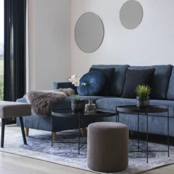 JERSEY Miroir rond en métal ø40cm