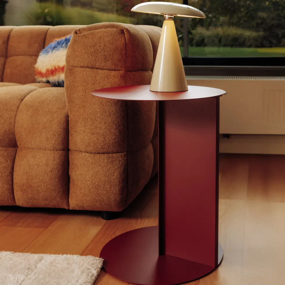 JIMY Table d'appoint en métal H50cm