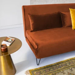 JOE HARPER Canapé convertible 2 places en velours