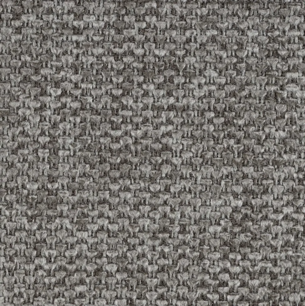 JOLIEN Lot de 2 chaises en tissu et métal pieds noirs