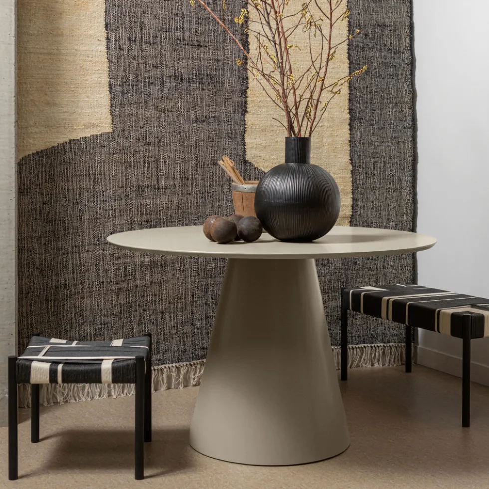 JORRE Table à manger ronde en bois ø120 cm