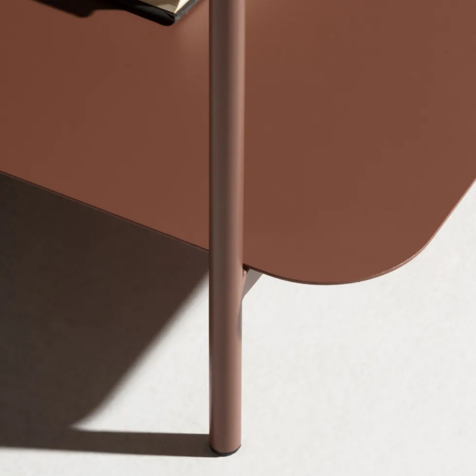 JUDITH Table basse en métal à double plateau
