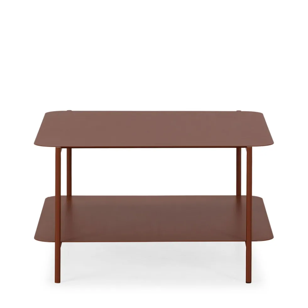 JUDITH Table basse en métal à double plateau