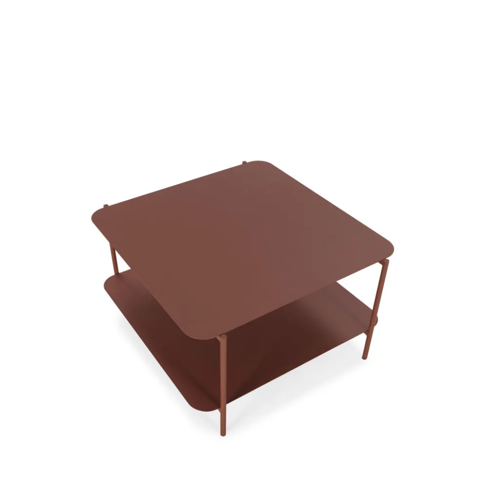 JUDITH Table basse en métal à double plateau