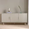 JURA Buffet 3 portes en bois et métal L160cm