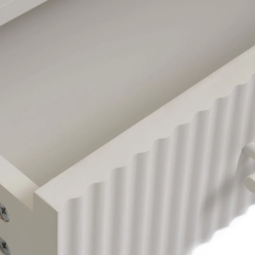 JURA Meuble TV 2 portes 1 tiroir en bois et métal L140cm
