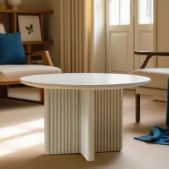 JURA Table basse ronde en bois ø80cm