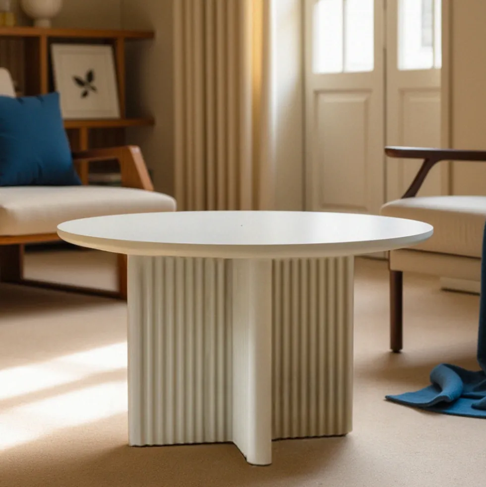 JURA Table basse ronde en bois ø80cm