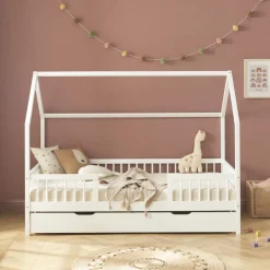 KABA Lit cabane enfant en bois 90x190cm