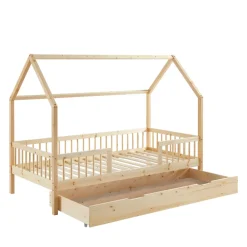 KABA Lit cabane enfant en bois 90x190cm