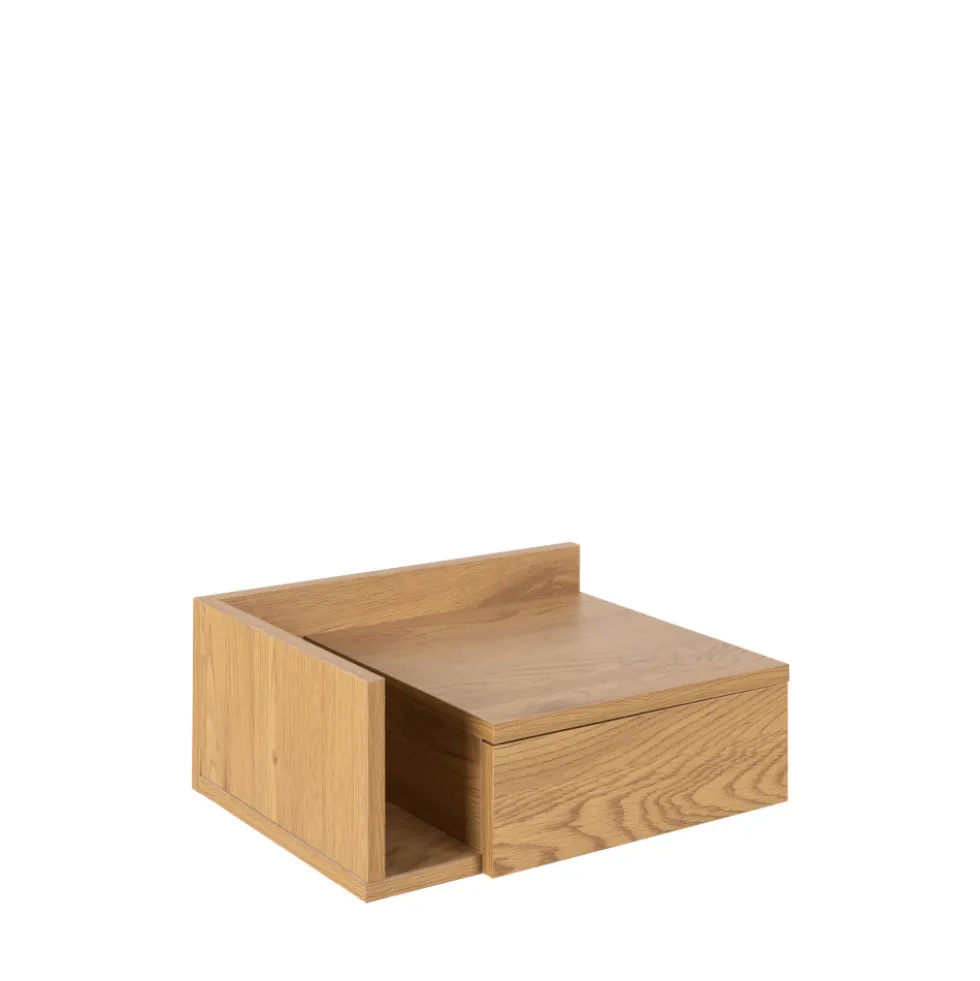 KAMICHI Table de chevet murale réversible en bois