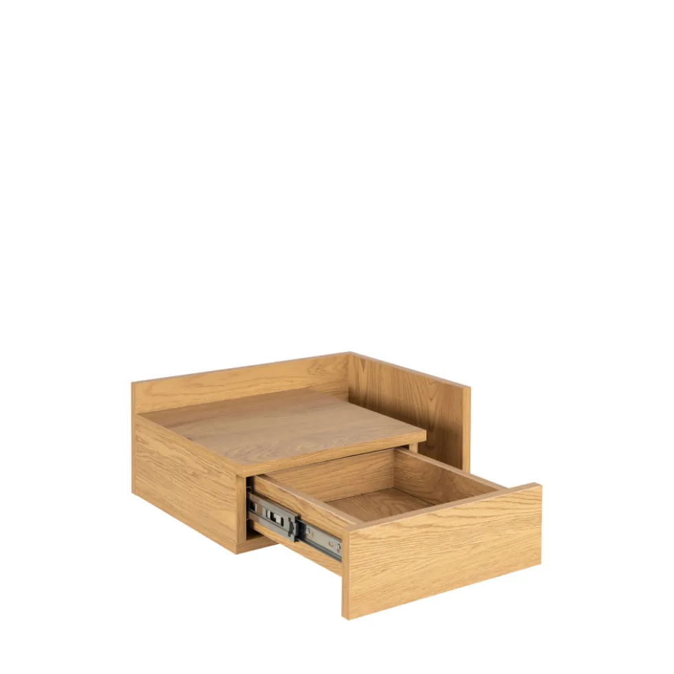 KAMICHI Table de chevet murale réversible en bois