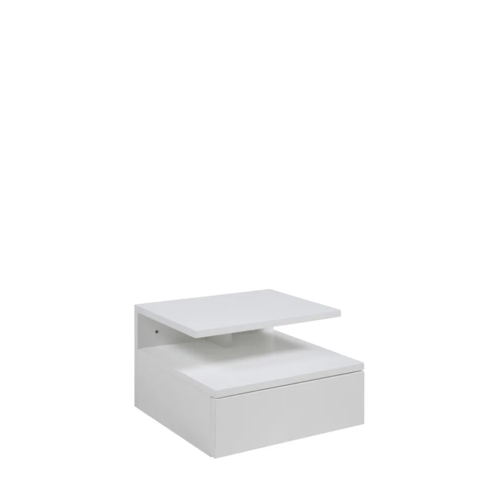 KAMICHI Table de chevet murale 1 tiroir en bois