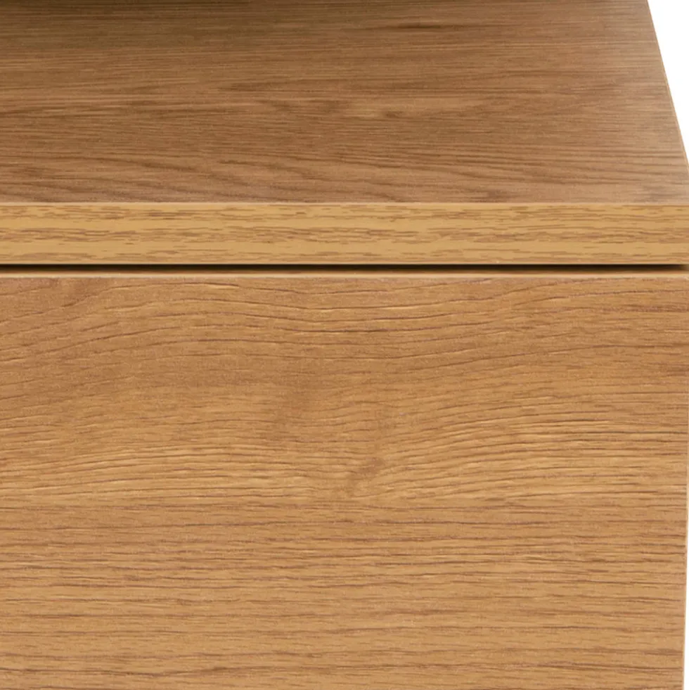 KAMICHI Table de chevet murale 1 tiroir en bois