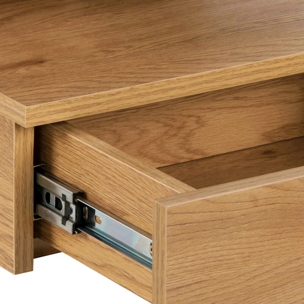 KAMICHI Table de chevet murale 1 tiroir en bois