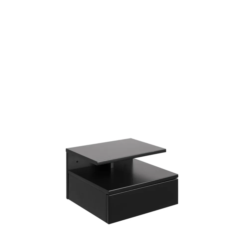 KAMICHI Table de chevet murale 1 tiroir en bois