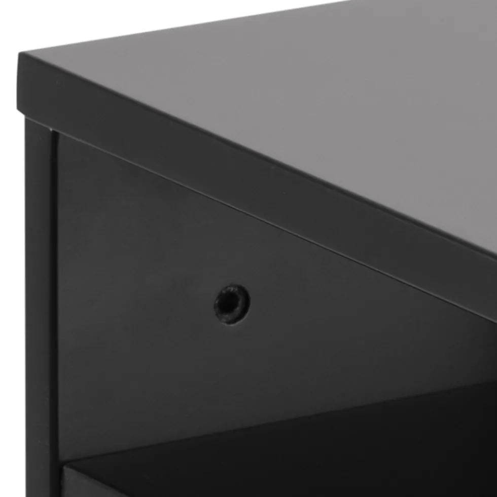 KAMICHI Table de chevet murale 1 tiroir en bois