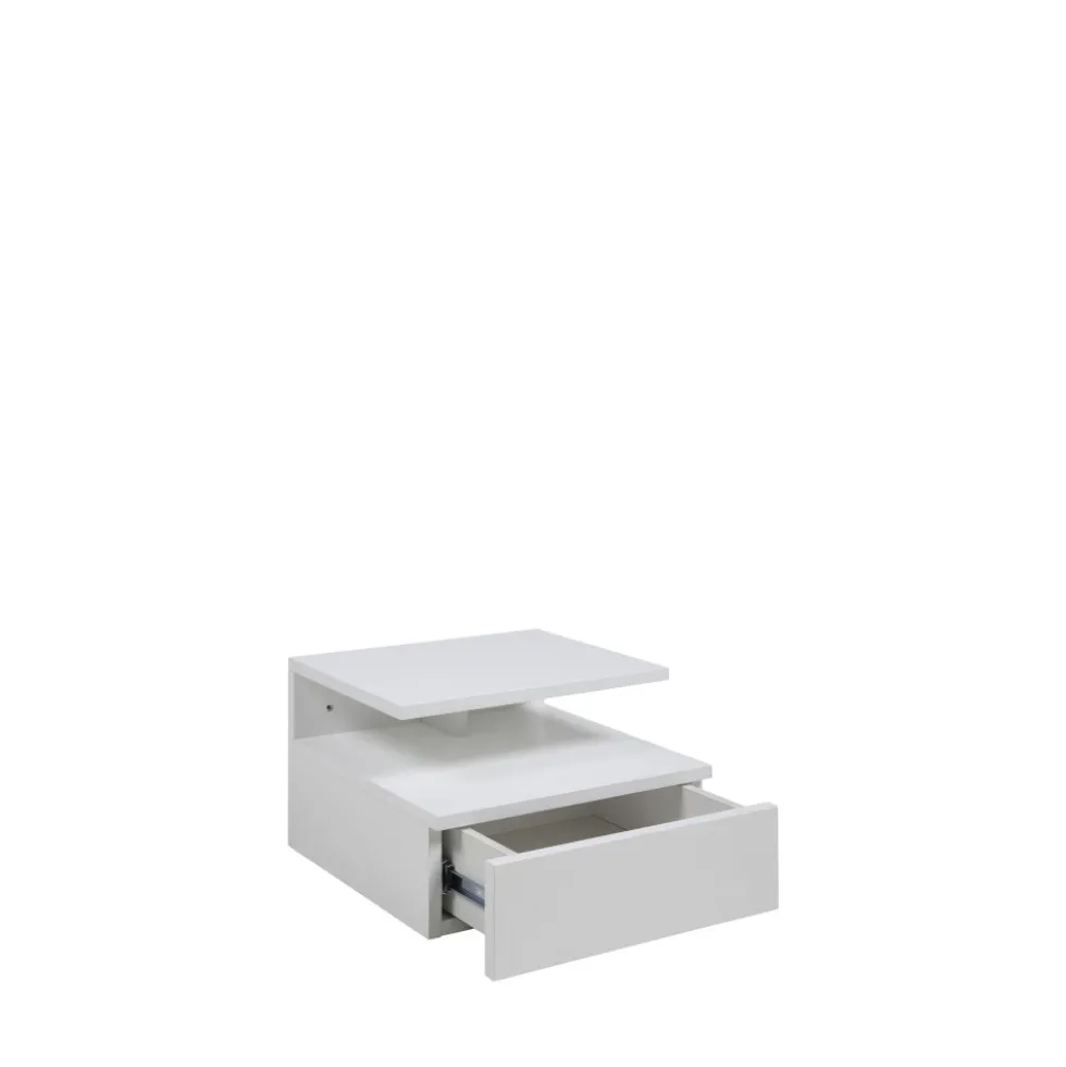 KAMICHI Table de chevet murale 1 tiroir en bois