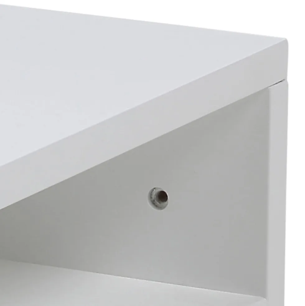 KAMICHI Table de chevet murale 1 tiroir en bois