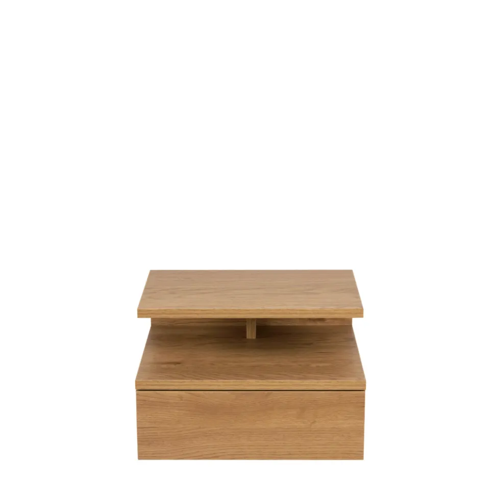 KAMICHI Table de chevet murale 1 tiroir en bois